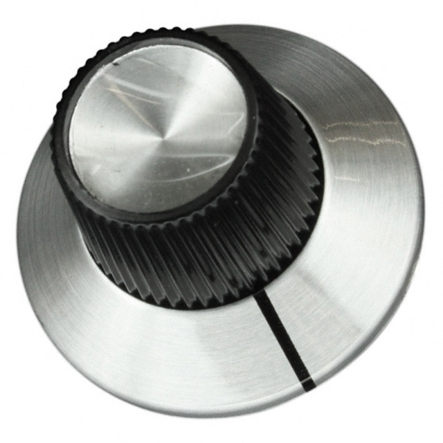【PKS1106B1/4】KNOB KNURLED W/SKRT 0.250" PLAST